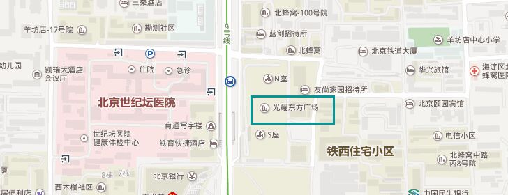 光耀东方中心地图